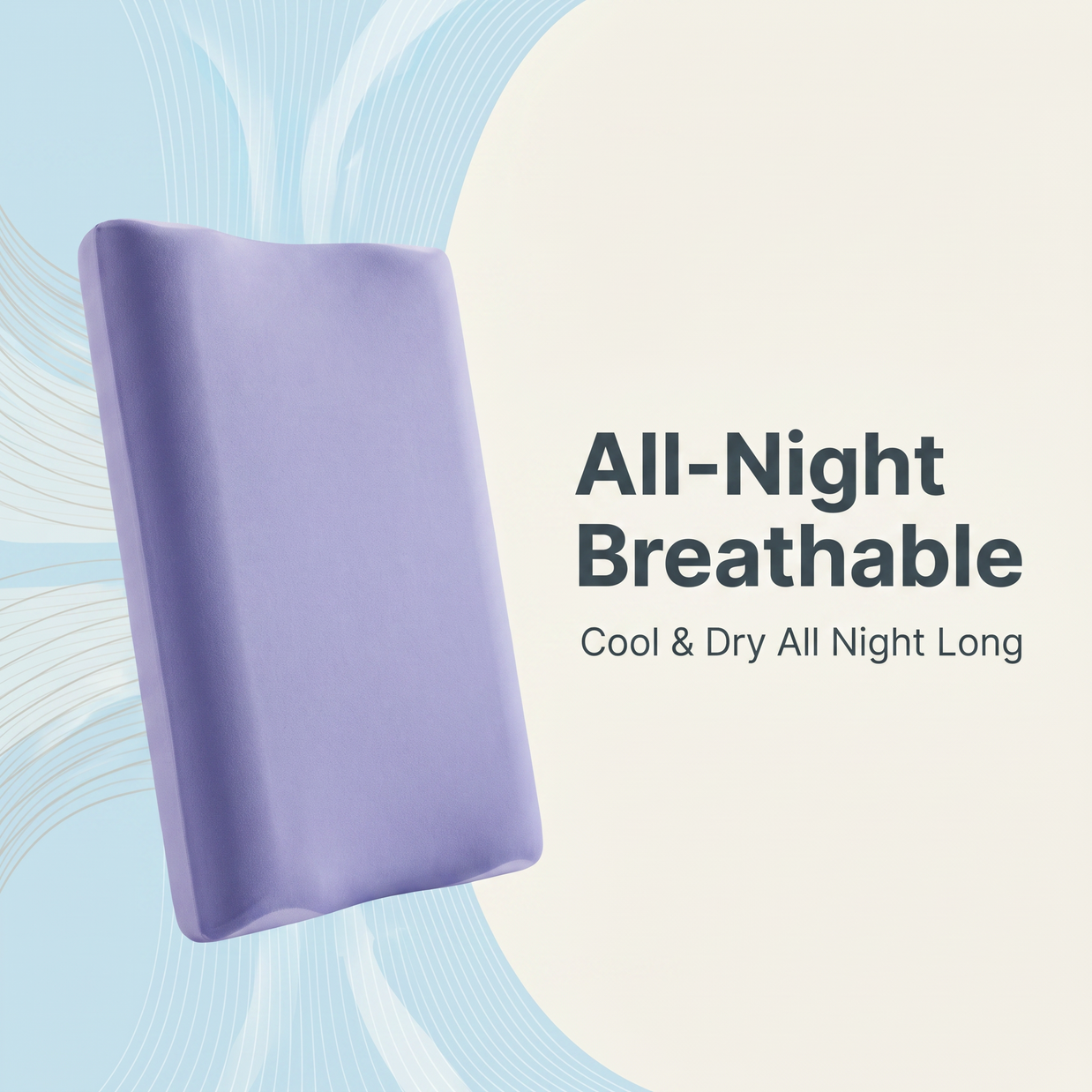 Slow Rebound Memory Foam Pillow Zero Pressure Dual Core Ergonomic Neck Support Pillow