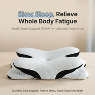 Multi-posture Wrap Pillow eases shoulder & neck strain, relaxes body & mind for all-night deep sleep