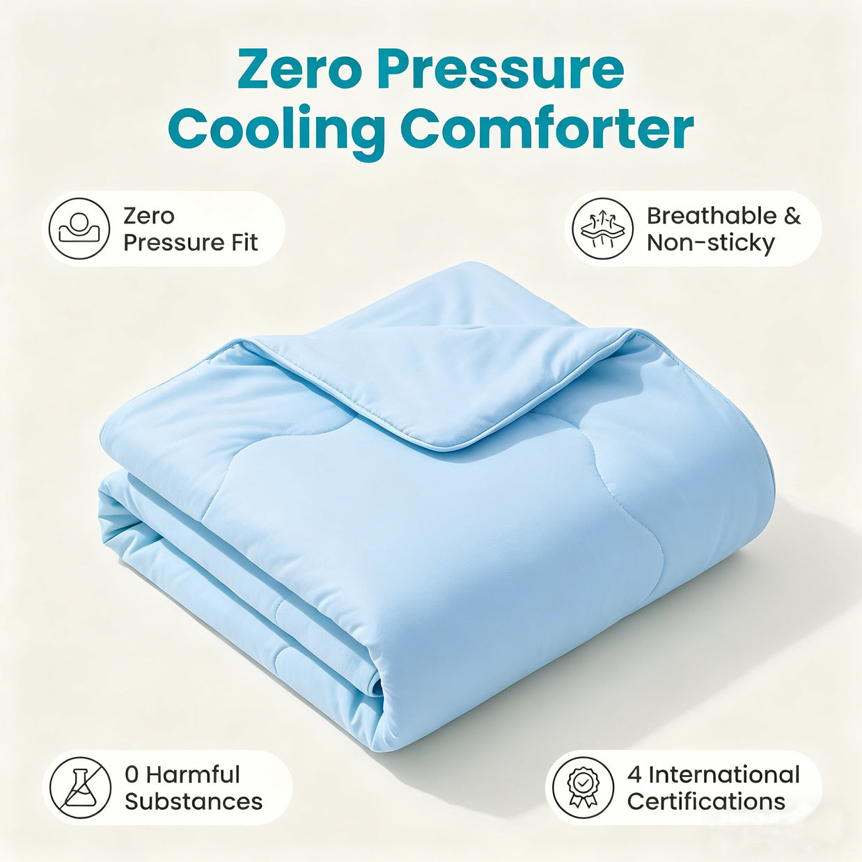 Cozy Hug Blanket with snug full wrapping brings secure sleep, relieves tension and relaxes body for deep rest