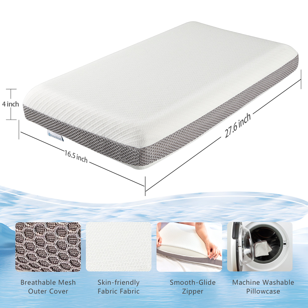 Memory Foam Pillow 70W