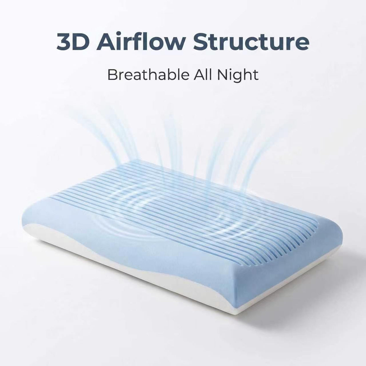 Zero Pressure Memory Foam Pillow Breathable Neck Support Slow Rebound C Shaped Wrap Pillow