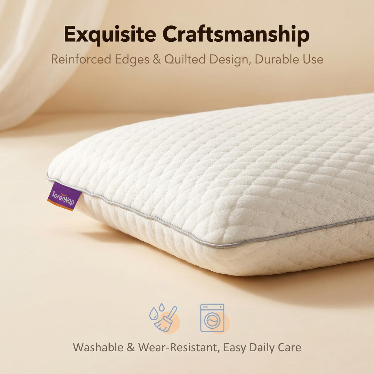 Light Enjoy Growth Pillow eases head and neck pressure, relaxes body for sound restful sleep