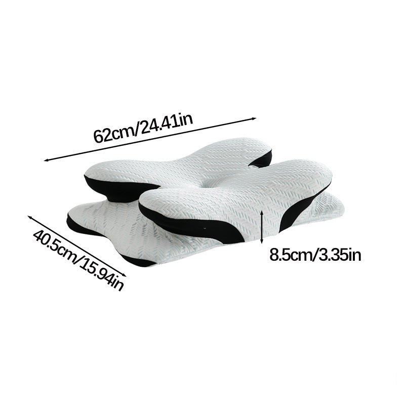 High-Density Zero-Pressure Cervical Pillow Side-Sleep Friendly & Back Neck Support for All-Night Deep Sleep