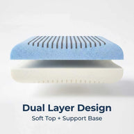 Zero Pressure Memory Foam Pillow Breathable Neck Support Slow Rebound C Shaped Wrap Pillow
