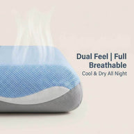 Zero Pressure Memory Foam Pillow All Night Cool Dry Comfort Sleep for Back Side Stomach Sleepers