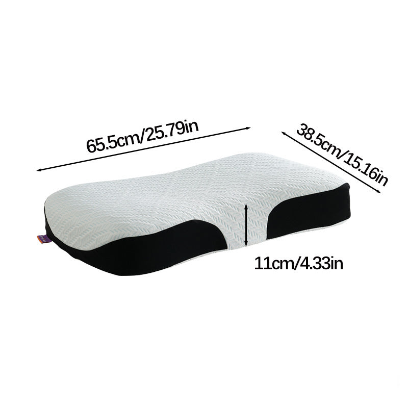 Zero Pressure Memory Foam Neck Pillow, Creamy Soft Cloud Milk Pillow, Side Back Sleeper Support Pillow