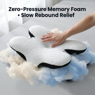 High-Density Zero-Pressure Cervical Pillow Side-Sleep Friendly & Back Neck Support for All-Night Deep Sleep