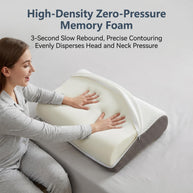 Neck Relief Pillow | Slow Down for Rest, Zoned Support Eases Neck Tension & Releases Pressure All Night