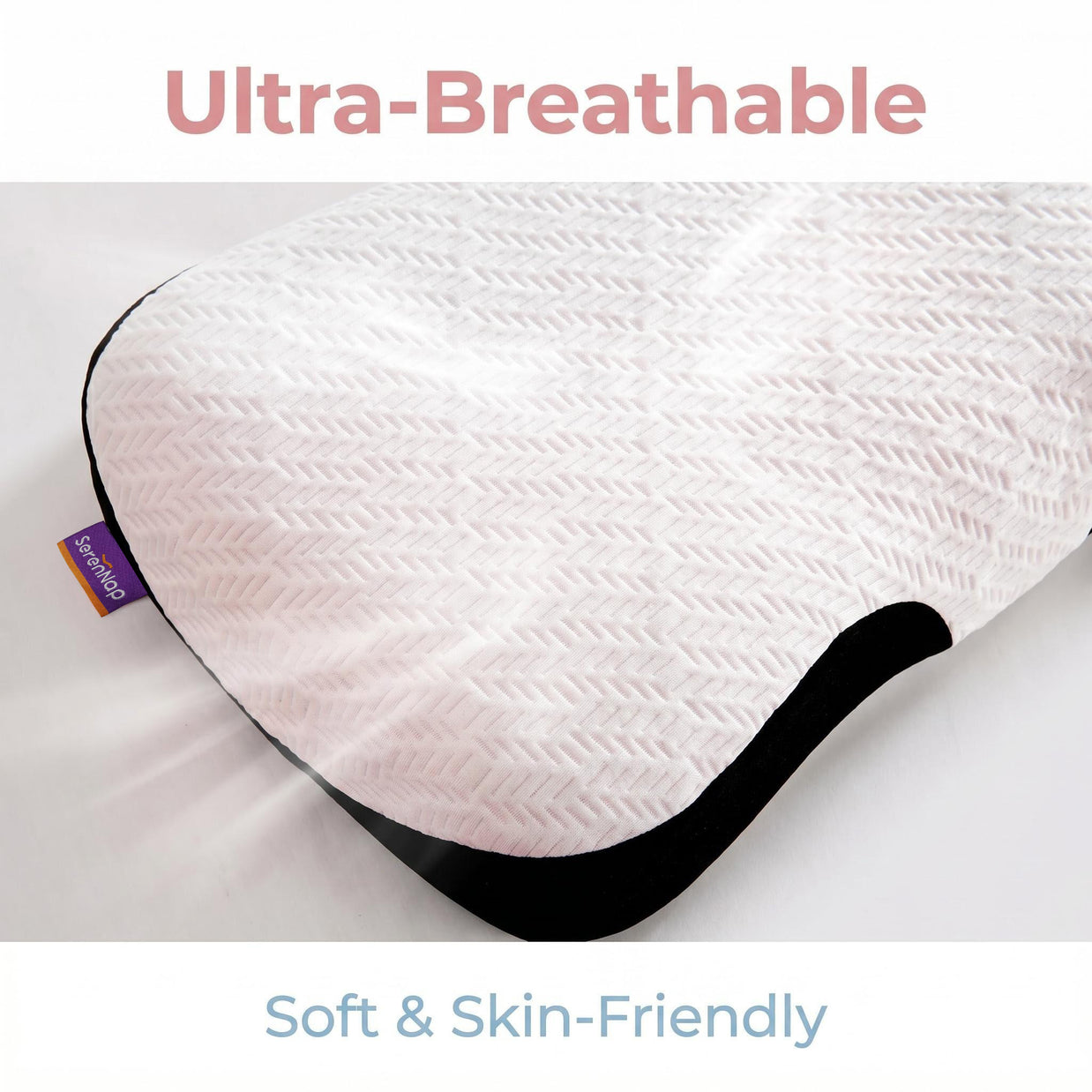 Zero Pressure Memory Foam Neck Pillow, Creamy Soft Cloud Milk Pillow, Side Back Sleeper Support Pillow
