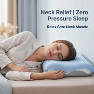 Zero Pressure Memory Foam Pillow All Night Cool Dry Comfort Sleep for Back Side Stomach Sleepers