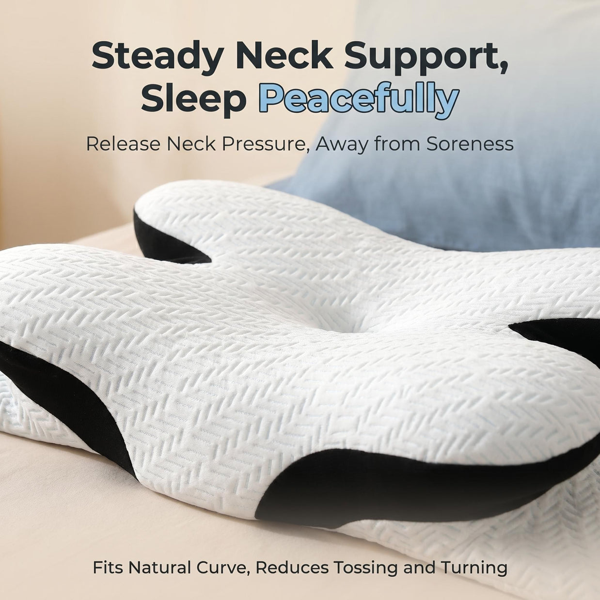 Multi-posture Wrap Pillow eases shoulder & neck strain, relaxes body & mind for all-night deep sleep