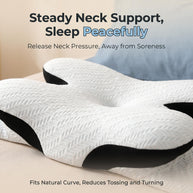 Multi-posture Wrap Pillow eases shoulder & neck strain, relaxes body & mind for all-night deep sleep