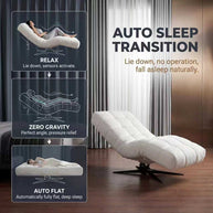 Electric intelligent adjustable sofa bed, light luxury single folding sofa for both sitting and sleeping, space saving multifunctional bed