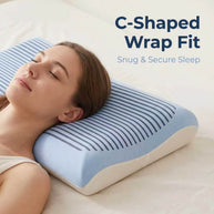 Zero Pressure Memory Foam Pillow Breathable Neck Support Slow Rebound C Shaped Wrap Pillow