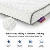 Ergonomic Wavy Contour Neck Pillow evenly relieves head and neck tension, eases body stiffness to calm your mind for immersive deep sleep