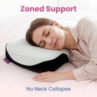 Zero Pressure Memory Foam Neck Pillow, Creamy Soft Cloud Milk Pillow, Side Back Sleeper Support Pillow